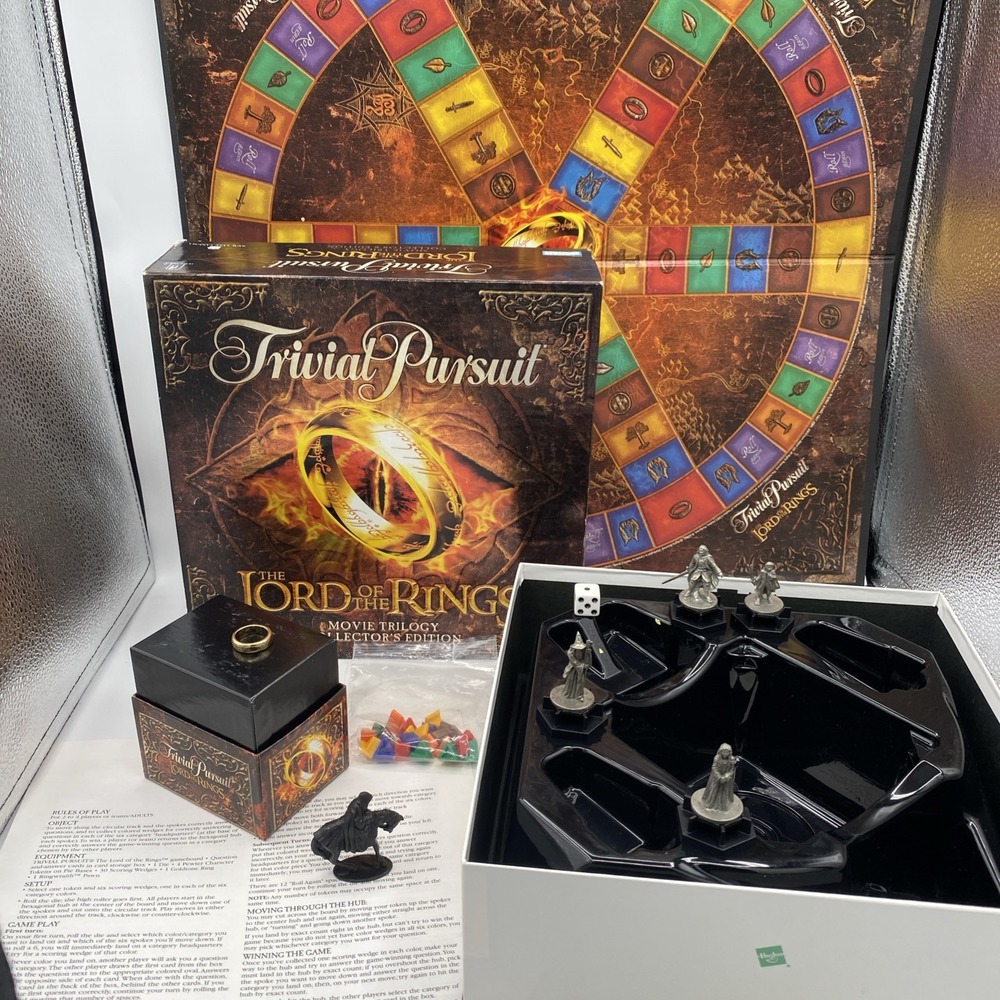 Trivial Pursuit The Lord Of The Rings Movie Trilogy Collector's Edition Complete